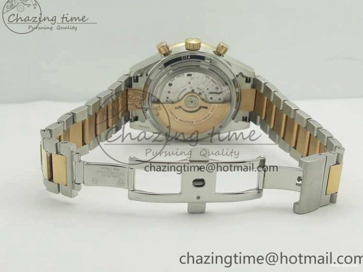 0212 Thermal Speedmaster ’57 Co-Axial SS RG OMF 1:1 Best Edition White Dial On SS RG Bracelet A9300 (Free Leather Strap) 8074